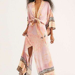 Spell & the Gypsy Cherry Blossom Set Flamingo Boho Skirt size M